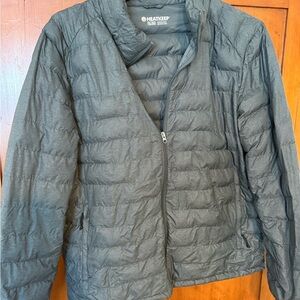 HeatKeep Men's Gray Puffer Jacket